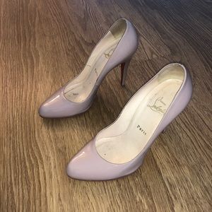 Christian Louboutin nude pumps